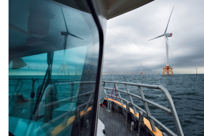 Nur an 50 Prozent der Tage sind die Windkraftanlagen bei so ruhiger See zu erreichen