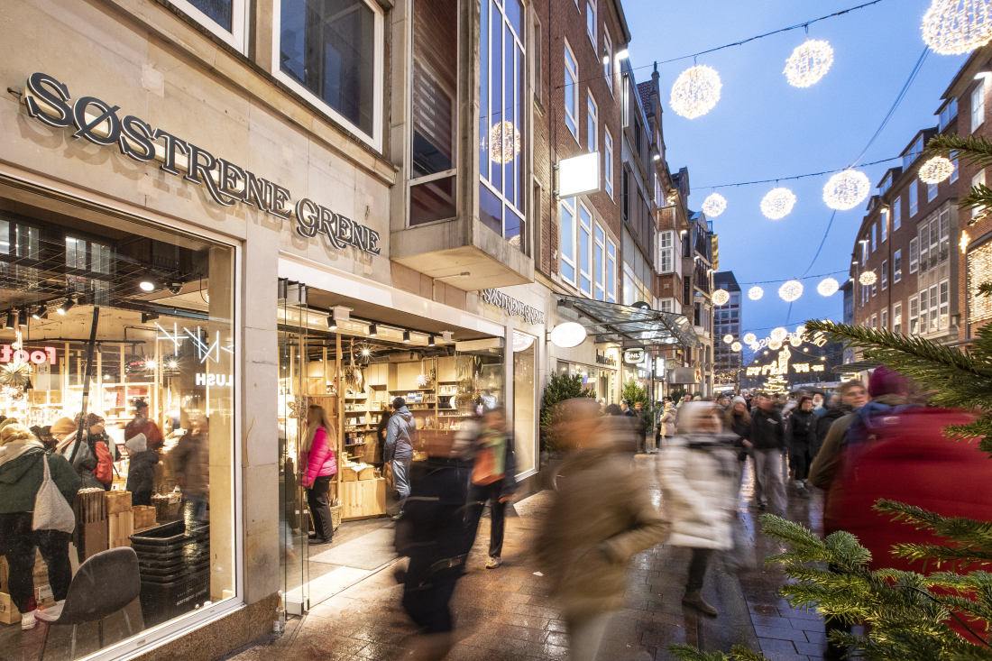 Die Außenansicht von Sostrene Grene in der Bremer Sögestraße