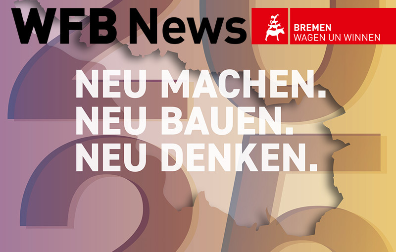 Kundenzeitschrift WFB News mit Titelthema "2025: Neu machen. Neu bauen. Neu denken."