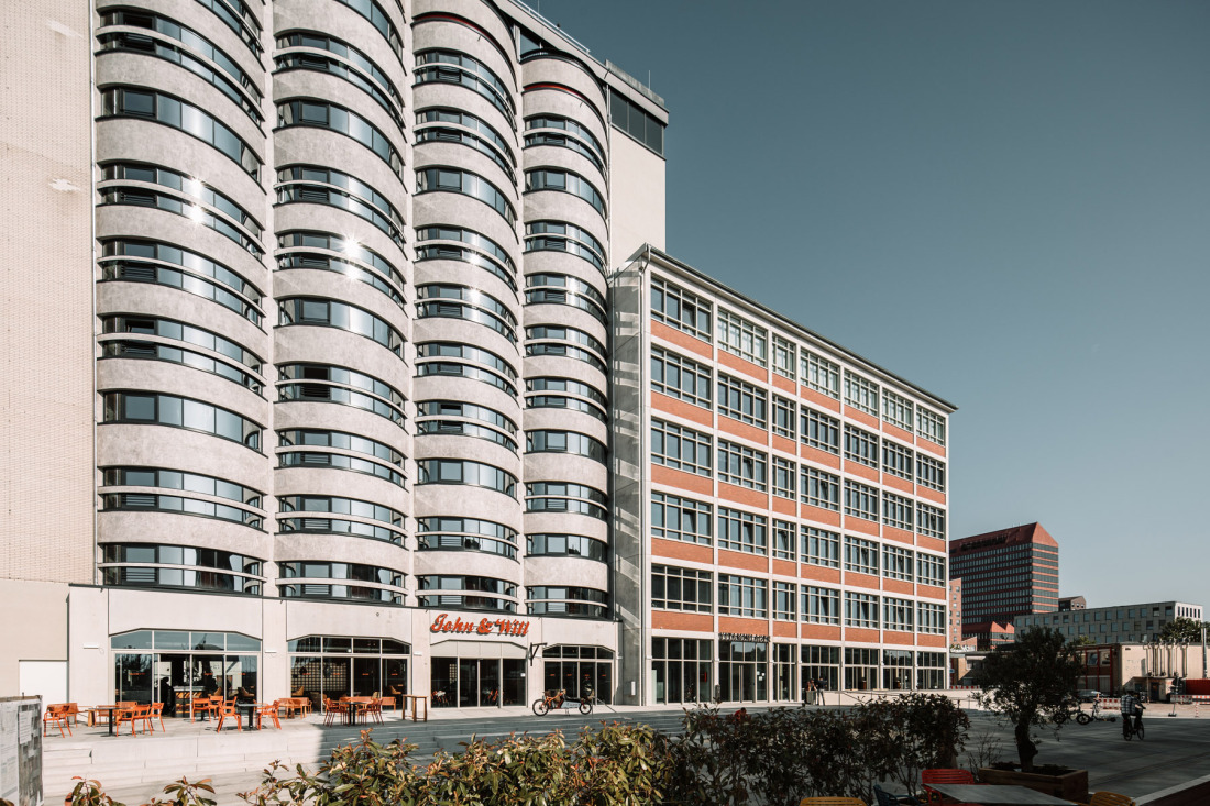 Two renovated old industrial buildings